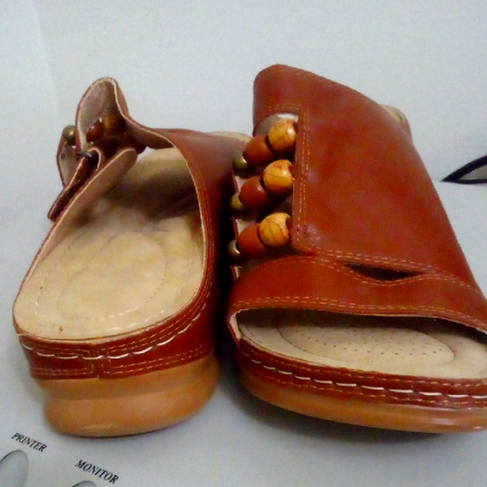 Brown Leather Women's Sandals